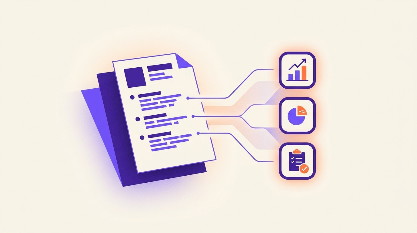 A resume being reviewed with the weak bullet points marked and rewritten as measurable achievements